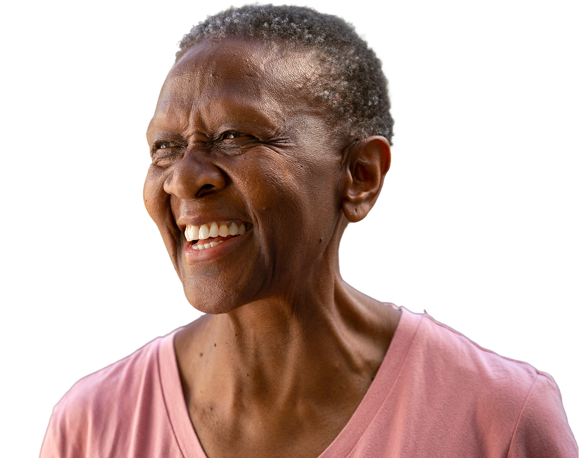 Woman smiling